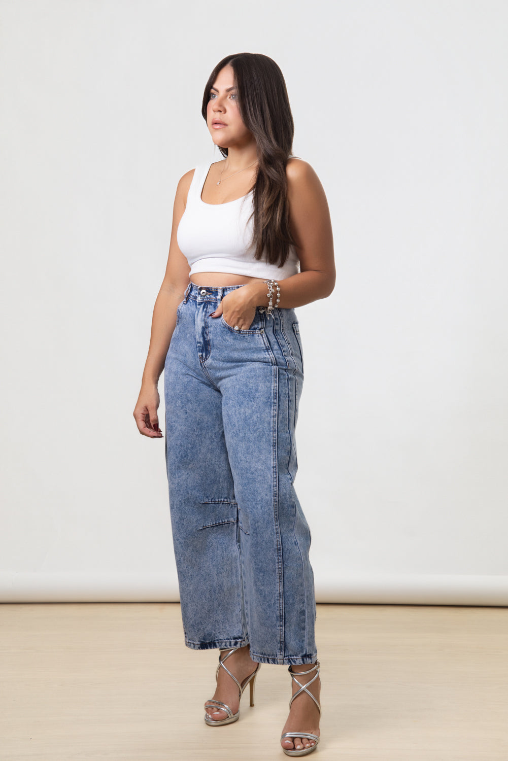 Indigo Chic Barrel Jeans