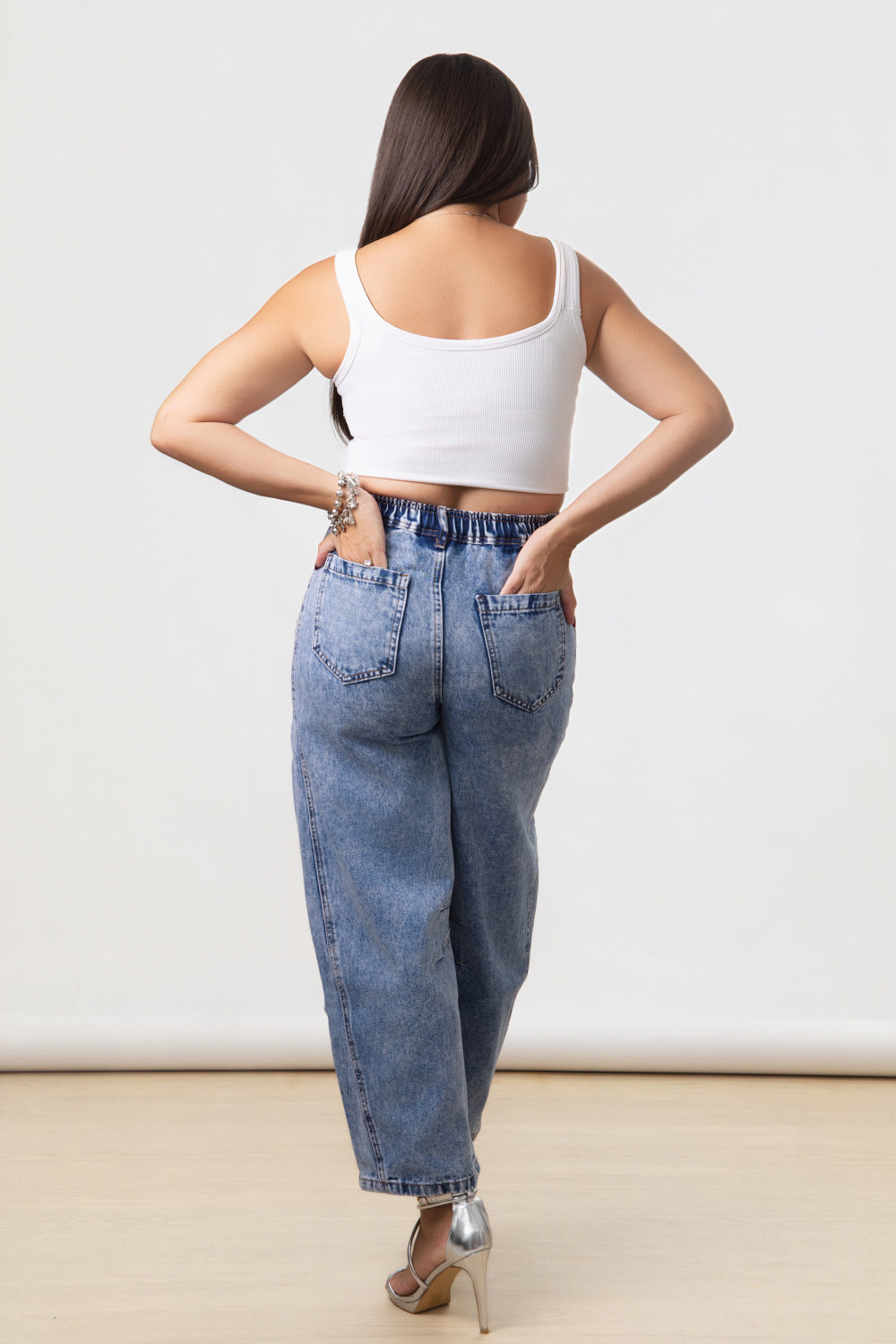Indigo Chic Barrel Jeans