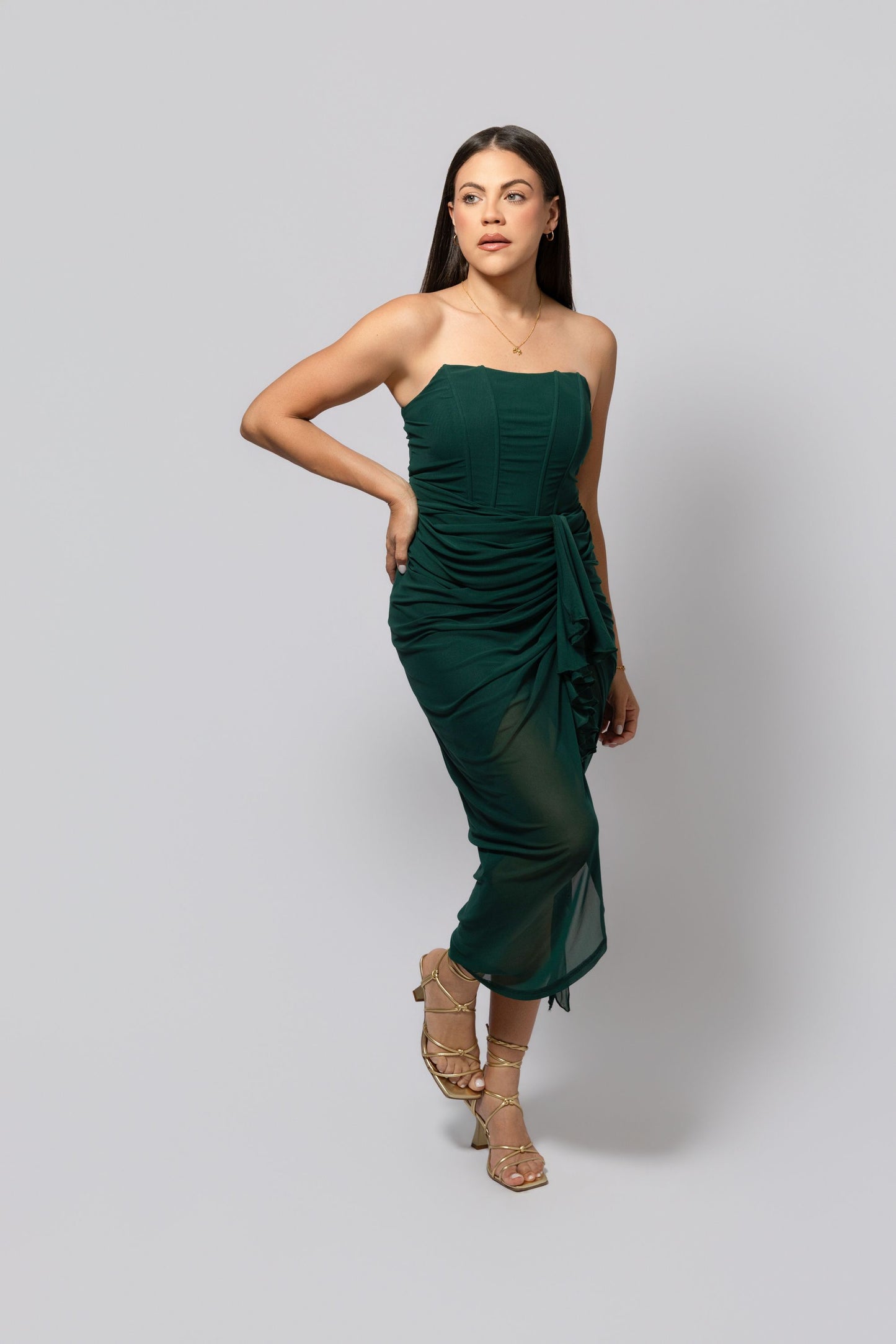 Corset Green Dress