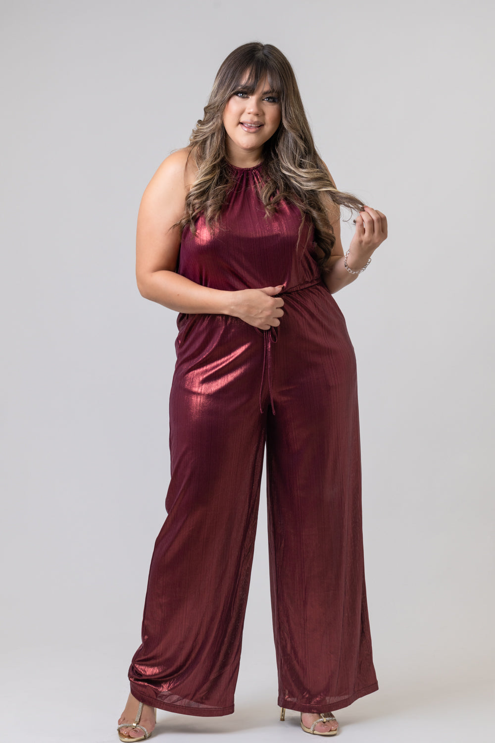 Holiday Metallic Jumpsuit