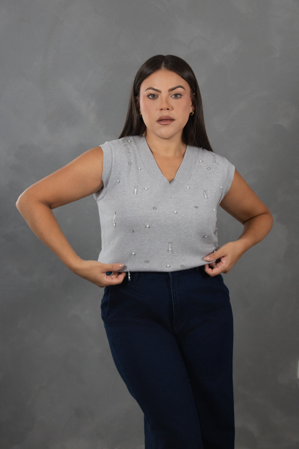 Gray Pearly Vest