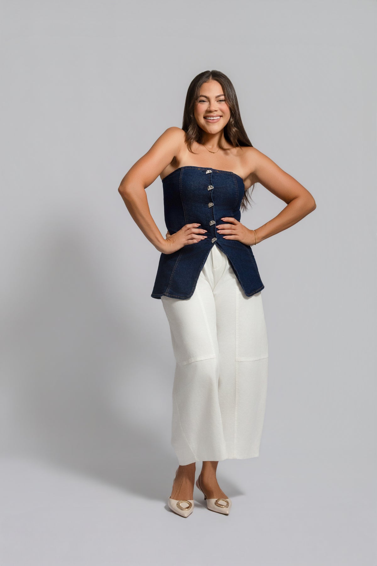 Denim Tube Top