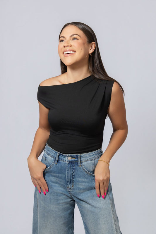 Seamless Black Bodysuit