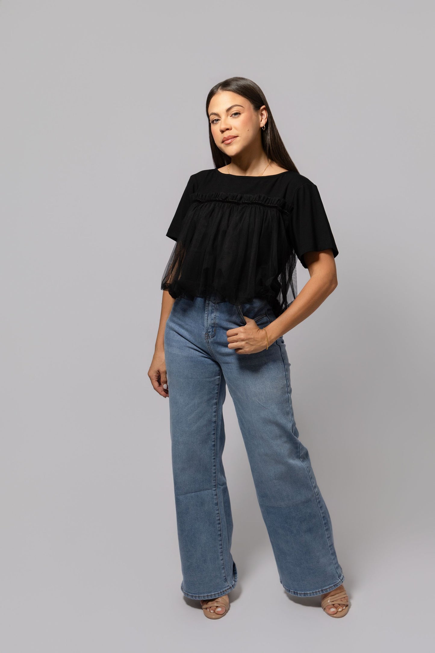 Tulle Mesh Black Too