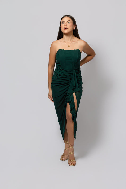 Corset Green Dress