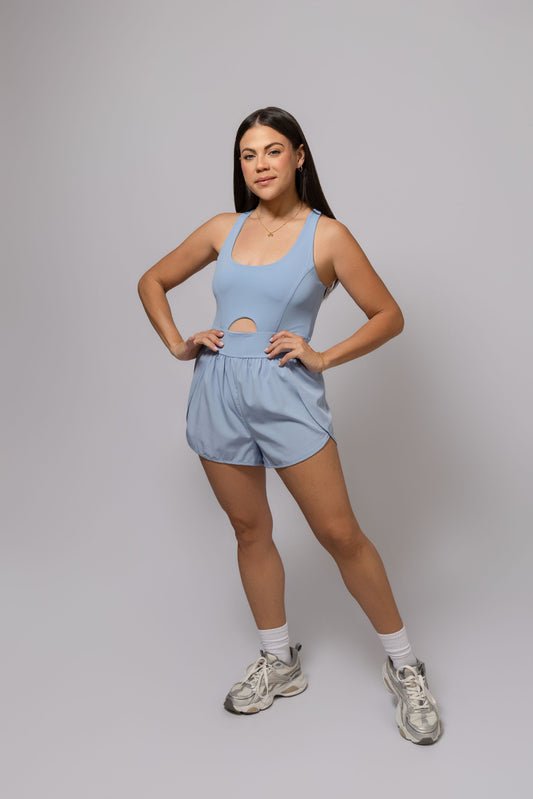 Active Blue Romper