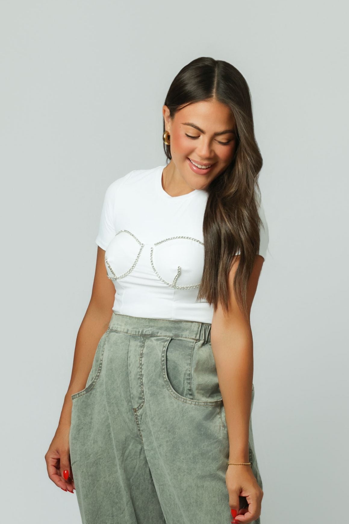 Bra White Shirt