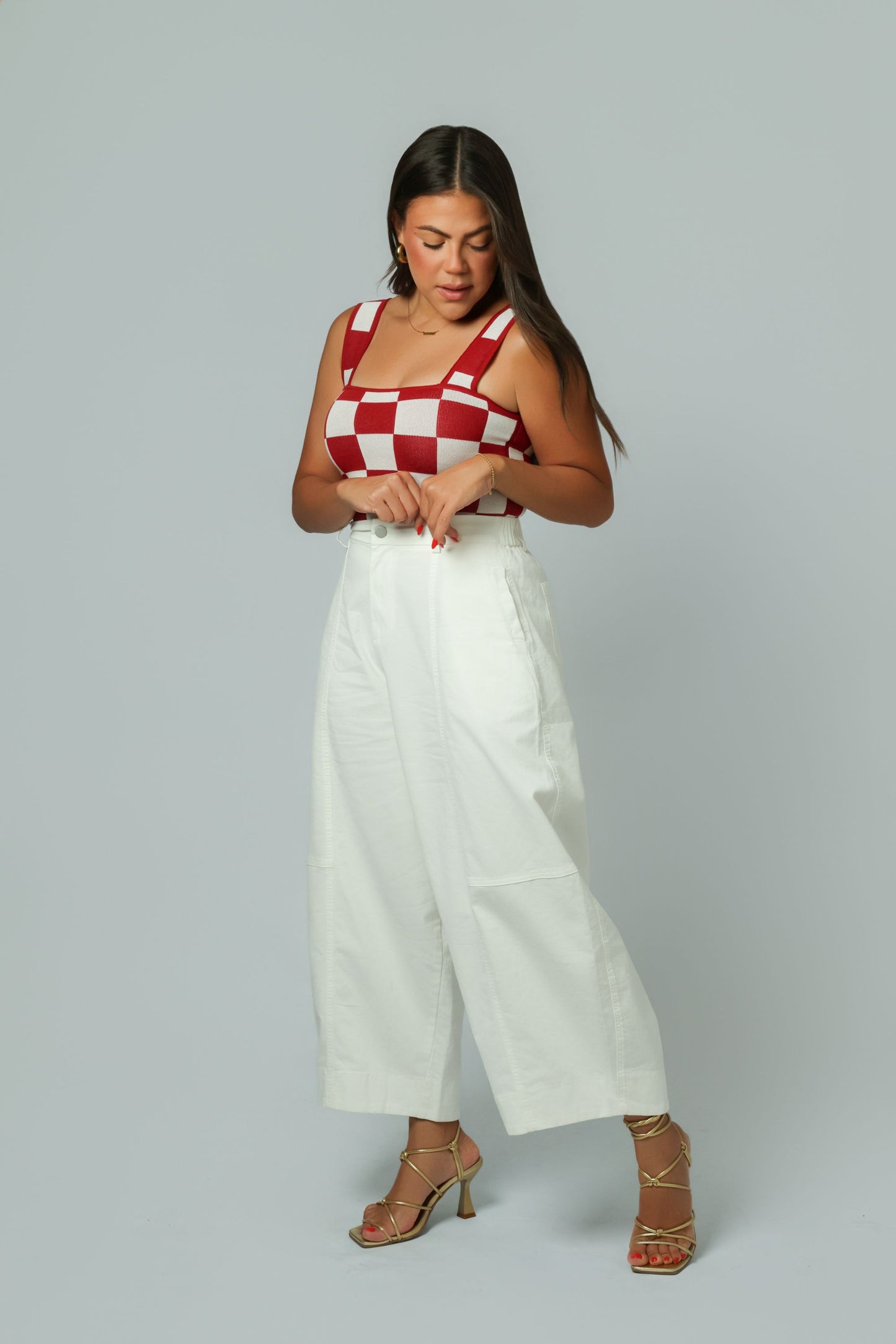 Barrel White Pants