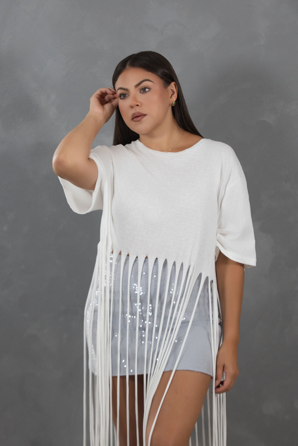Tropi Silver Skirt