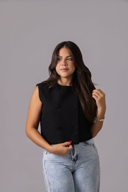 Eleganza Black Vest